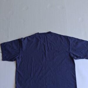 H&M Men's Navy Short-Sleeve Crew Neck Tee